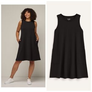 Wool& Sierra Tank Dress In Black Size Medium
